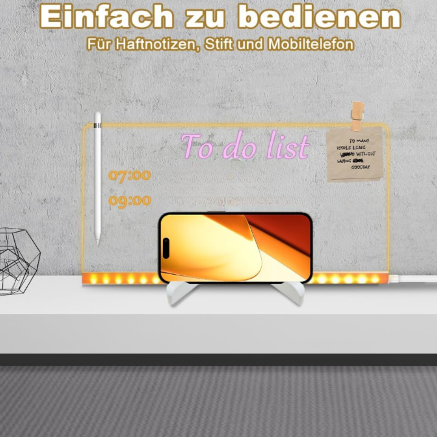 GlowPad Pro- Beleuchtete LED-Schreib- und Zeichentafel für Kinder und Erwachsene