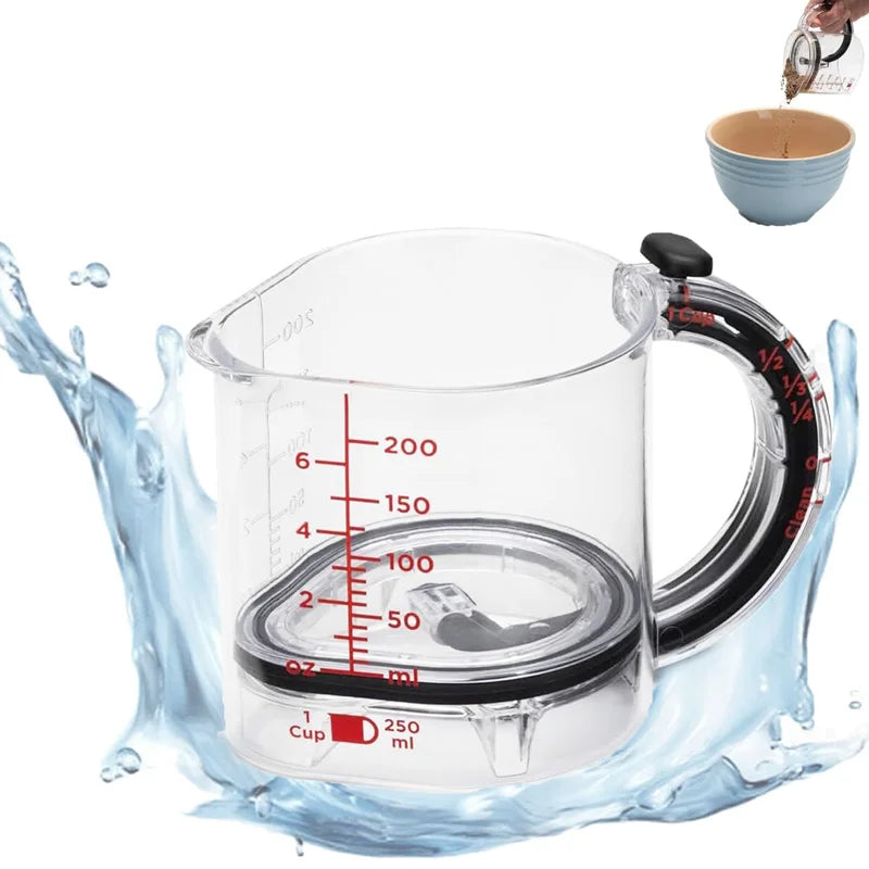 Pourfect – Verstellbarer Messbecher für präzises Messen & einfaches Ausgießen