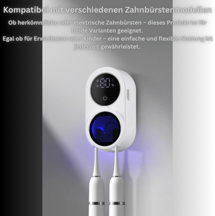 SteriBrush+ Automatischer tragbarer Zahnbürstensterilisator – UV-Desinfektion für hygienische Zahnpflege