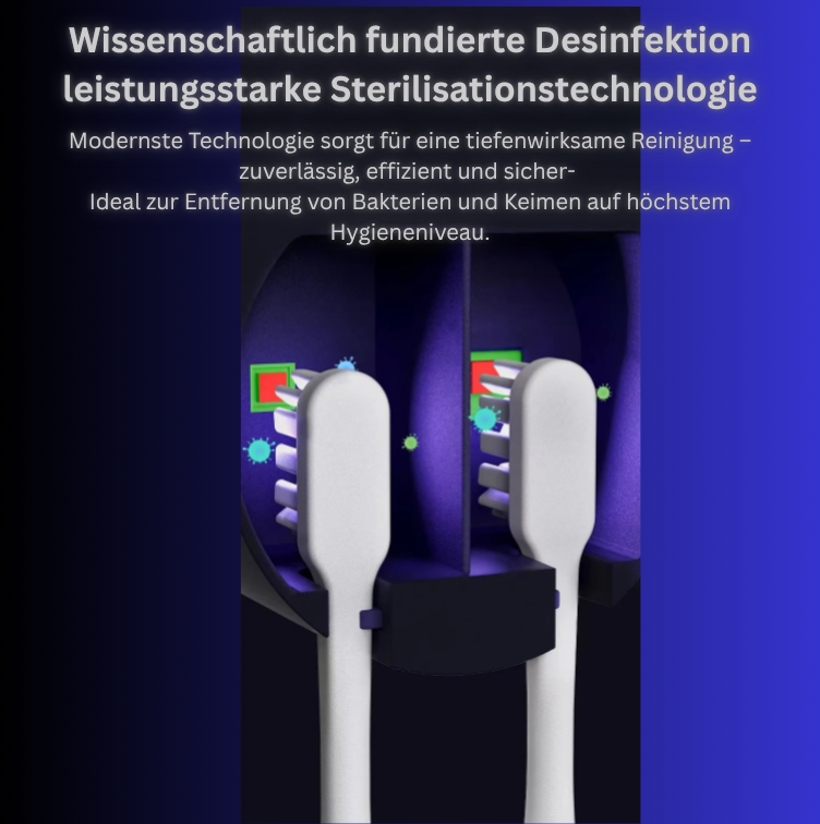 SteriBrush+ Automatischer tragbarer Zahnbürstensterilisator – UV-Desinfektion für hygienische Zahnpflege
