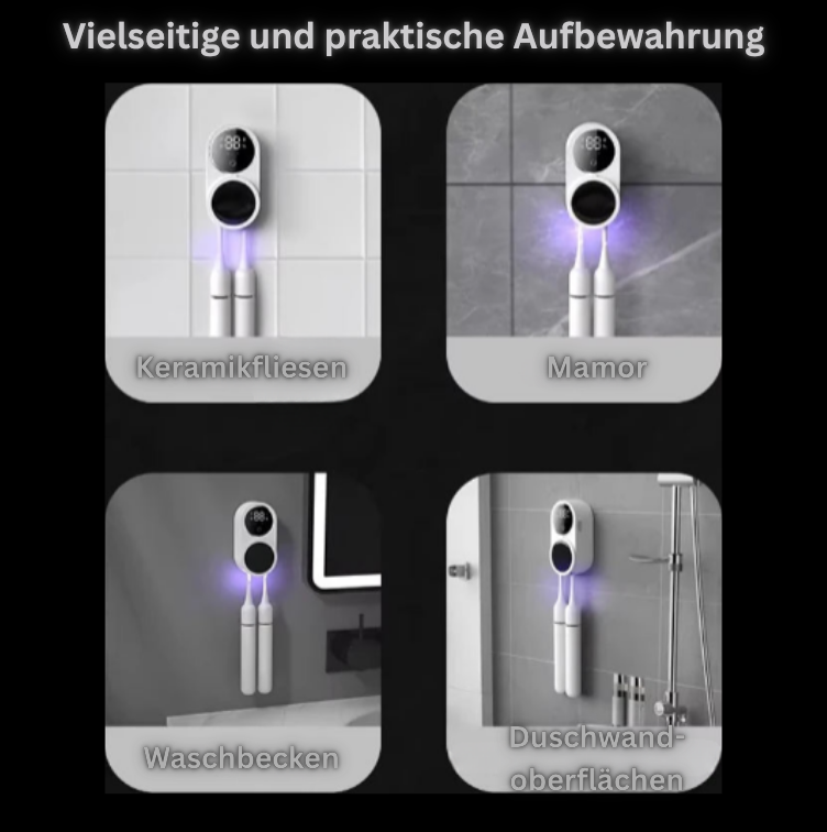 SteriBrush+ Automatischer tragbarer Zahnbürstensterilisator – UV-Desinfektion für hygienische Zahnpflege
