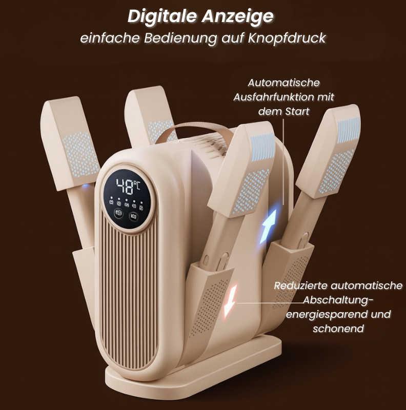 DryVibe –Elektrischer Schuhwärmer mit UV-Blaulicht für hygienische Frische
