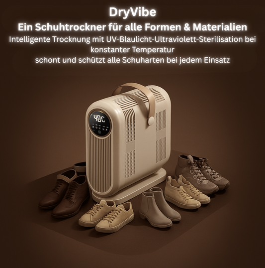 DryVibe –Elektrischer Schuhwärmer mit UV-Blaulicht für hygienische Frische