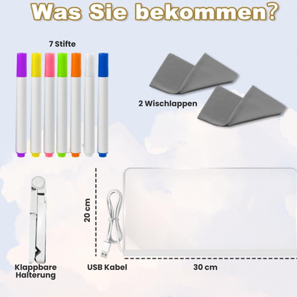 GlowPad Pro- Beleuchtete LED-Schreib- und Zeichentafel für Kinder und Erwachsene
