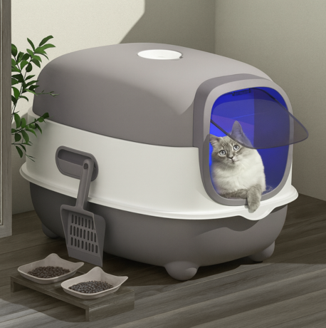 Purrify – Modernes Katzen-WC mit UV-Sterilisation für saubere & geruchsfreie Hygiene