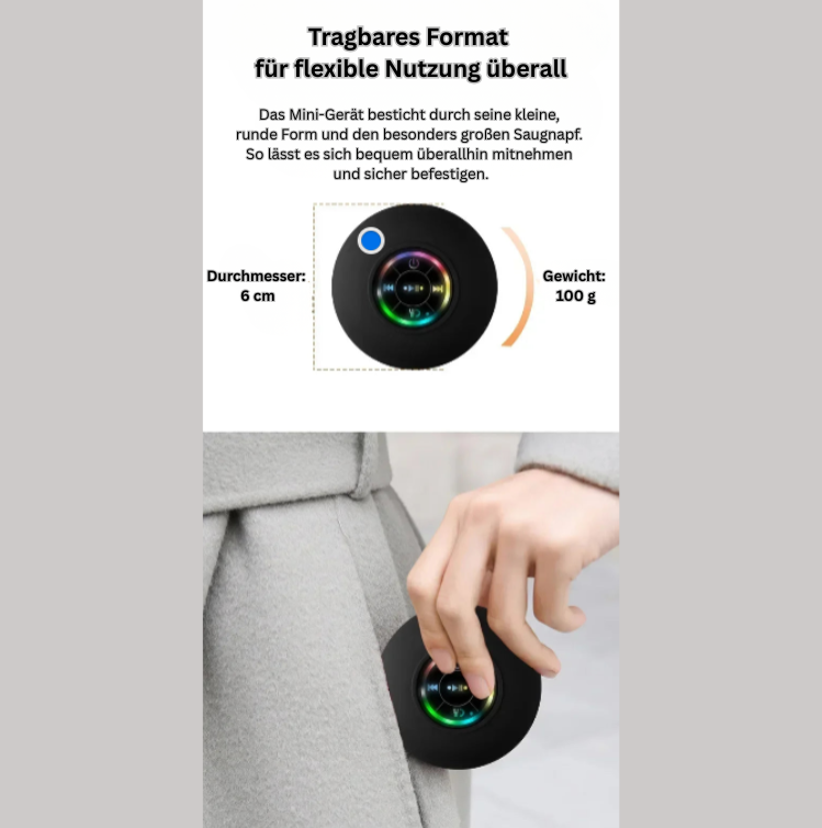 BeatLite – Tragbarer Bluetooth-Lautsprecher mit LED-Beleuchtung