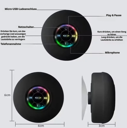 BeatLite – Tragbarer Bluetooth-Lautsprecher mit LED-Beleuchtung
