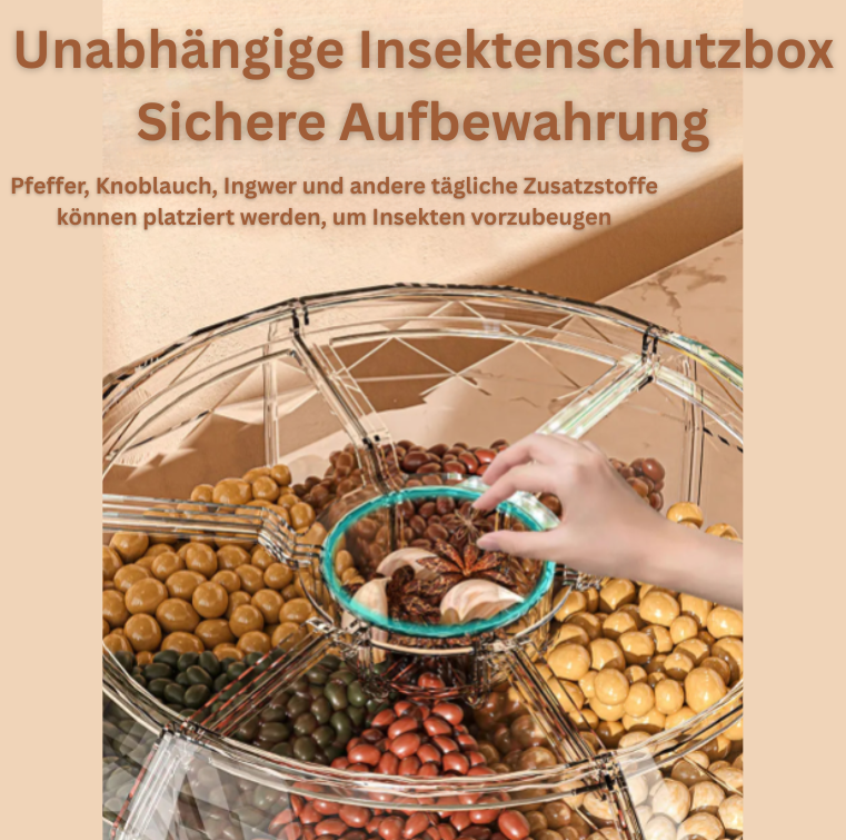 FreshTower – 360° drehbarer Aufbewahrungsspender für Ordnung & Frische
