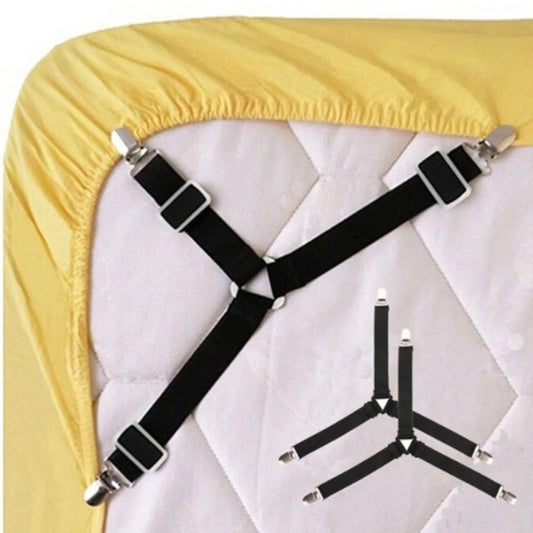 BedGrip+ – 4er-Set Bettlakenhalter für perfekten Halt & faltenfreie Nächte