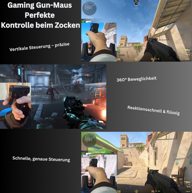 TriggerX – The Gun Gaming Maus für Zockererlebnisse – Innovative Ergonomie trifft auf präzise Steuerung