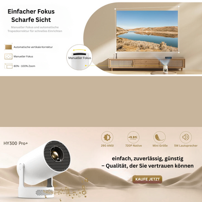 CineBeam – Mobiler 4K-Projektor für Heimkino & unterwegs
