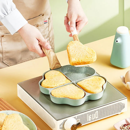 TrioPan- 3-in-1 Bratpfanne – Multifunktionale Frühstückspfanne mit 3 Unterteilungen