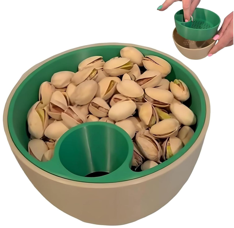 SnackEase – Doppellagige Snack-Schale für sauberes & bequemes Naschen