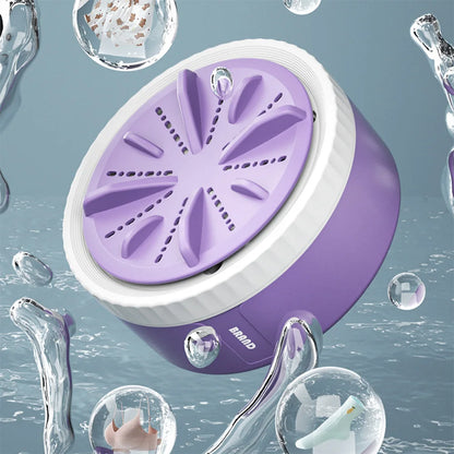 WaveWash+ – Mini-Waschmaschine mit Ultraschall- & Turbo-Technologie für hygienische Reinigung überall