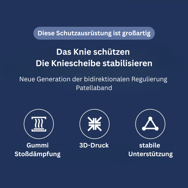 KneePro- Patella-Knieband 2er-Set – Gezielte Unterstützung für Knie & Patellasehne