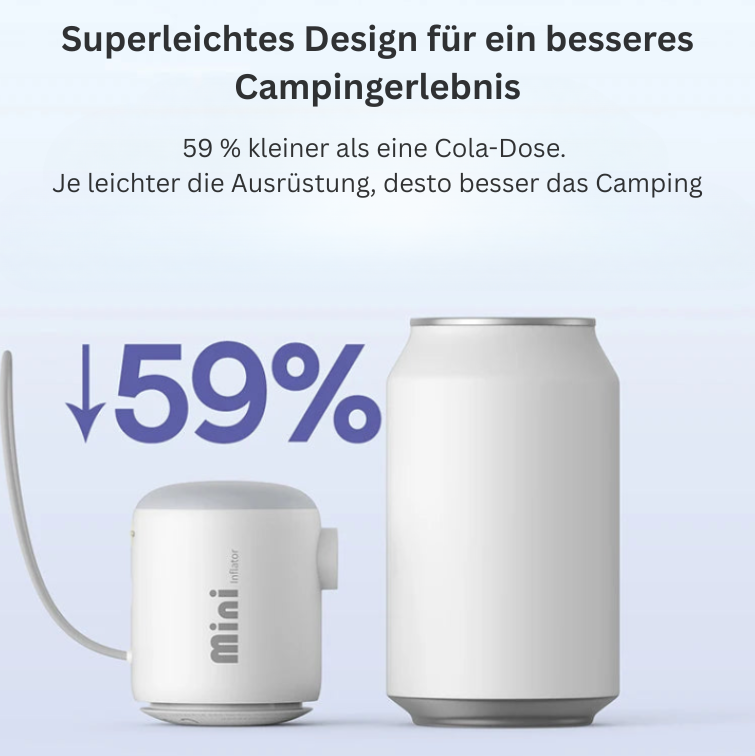 AirBlaze+ Leistungsstarke Luftpumpe mit Energie & Lichtpower