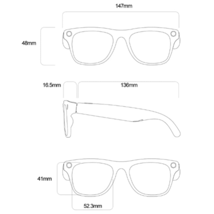 AirVision Pro – AI Smart Glasses - Fotochromische AR-Brille mit Kamera, KI-Übersetzung & Bluetooth-Audio
