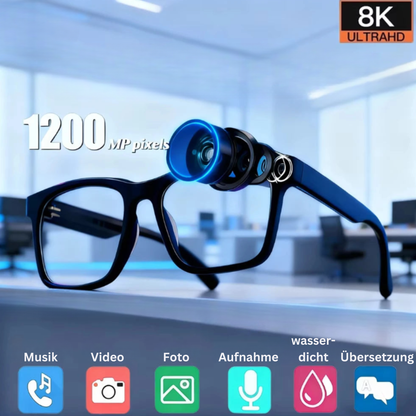 AirVision Pro – AI Smart Glasses - Fotochromische AR-Brille mit Kamera, KI-Übersetzung & Bluetooth-Audio