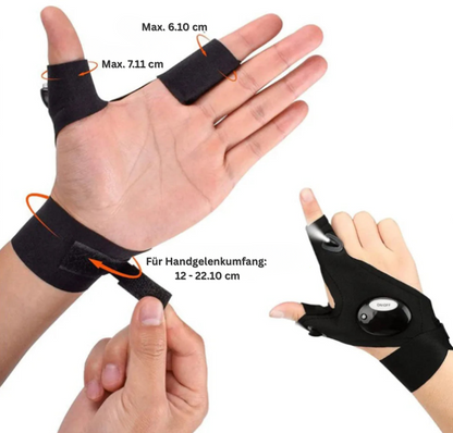 LEDHands – Fingerlose Handschuhe mit integrierter LED-Beleuchtung